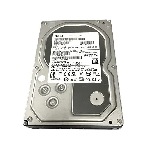 HGST 4TB 64MB Cache 7200RPM SATA 6.0Gb/s 3.5 Internal Hard Drive | High Performance NAS, Desktop PC/Mac, Surveillance & CCTV DVR Storage